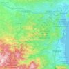 Carte topographique L'Aude, altitude, relief