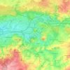 Carte topographique Mons, altitude, relief