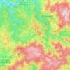 Carte topographique Arouca, altitude, relief
