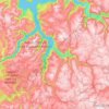 Carte topographique Sogn og Fjordane, altitude, relief