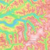 Carte topographique Sogn og Fjordane, altitude, relief