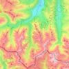 Carte topographique Saint-Lary-Soulan, altitude, relief