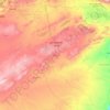 Carte topographique Djelfa, altitude, relief
