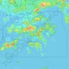 Carte topographique Hong Kong, altitude, relief