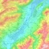 Carte topographique Sarnen, altitude, relief