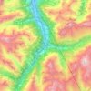 Carte topographique Silenen, altitude, relief
