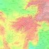 Carte topographique Afghanistan, altitude, relief
