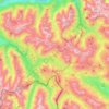 Carte topographique Parc National Suisse, altitude, relief