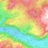 Carte topographique Illgau, altitude, relief