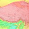 Carte topographique Tibet, altitude, relief
