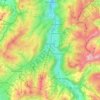 Carte topographique Zweisimmen, altitude, relief