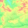 Carte topographique daïra Tissemsilt, altitude, relief
