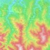Carte topographique Roburent, altitude, relief