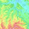Carte topographique Willisau, altitude, relief