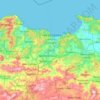 Carte topographique Skikda, altitude, relief