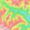 Carte topographique Pietraporzio, altitude, relief