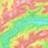 Carte topographique Oberwil im Simmental, altitude, relief