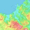 Carte topographique Arteixo, altitude, relief