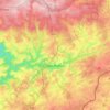 Carte topographique Houffalize, altitude, relief