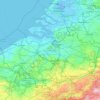 Carte topographique Flandre, altitude, relief