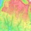 Carte topographique Bosco Chiesanuova, altitude, relief