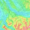 Carte topographique Sihl, altitude, relief