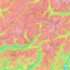 Carte topographique Valtellina, altitude, relief
