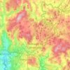 Carte topographique Santiago de Compostela, altitude, relief