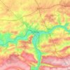 Carte topographique Namur, altitude, relief