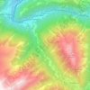 Carte topographique Bovernier, altitude, relief