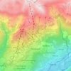 Carte topographique Randogne, carte du relief, carte des altitudes