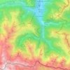 Carte topographique Bagnères-de-Luchon, altitude, relief