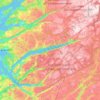 Carte topographique Rogaland, altitude, relief
