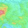 Carte topographique Nógrád megye, altitude, relief