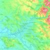 Carte topographique Castres, altitude, relief