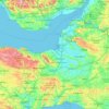Carte topographique Somerset, altitude, relief