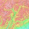 Carte topographique Trentino-Alto Adige, altitude, relief