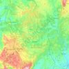 Carte topographique Ourém, altitude, relief