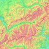Carte topographique Valais, altitude, relief