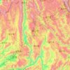 Carte topographique Baoshan, carte du relief, carte des altitudes