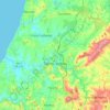 Carte topographique Torres Vedras, altitude, relief