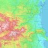 Carte topographique Pyrénées-Orientales, altitude, relief