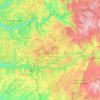 Carte topographique Lot, altitude, relief