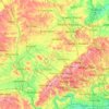 Carte topographique Buckinghamshire, altitude, relief