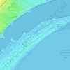 Carte topographique North Bull Island, carte du relief, carte des altitudes