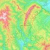 Carte topographique Piatra Craiului, altitude, relief