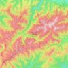 Carte topographique Parcul Național Retezat, altitude, relief