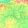 Carte topographique Bouira, altitude, relief