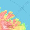 Carte topographique Finnmark, carte du relief, carte des altitudes