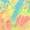 Carte topographique Finnmark, carte du relief, carte des altitudes